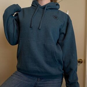Men's Ariat Blue Hoodie